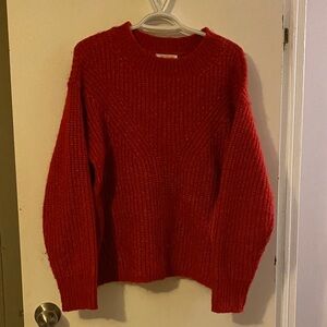 Joe Fresh Bold Red Crew Neck Sweater